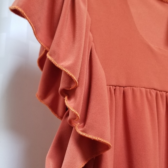 👚JASON MAXWELL CAPPED SLEEVE TOP - Picture 3 of 6